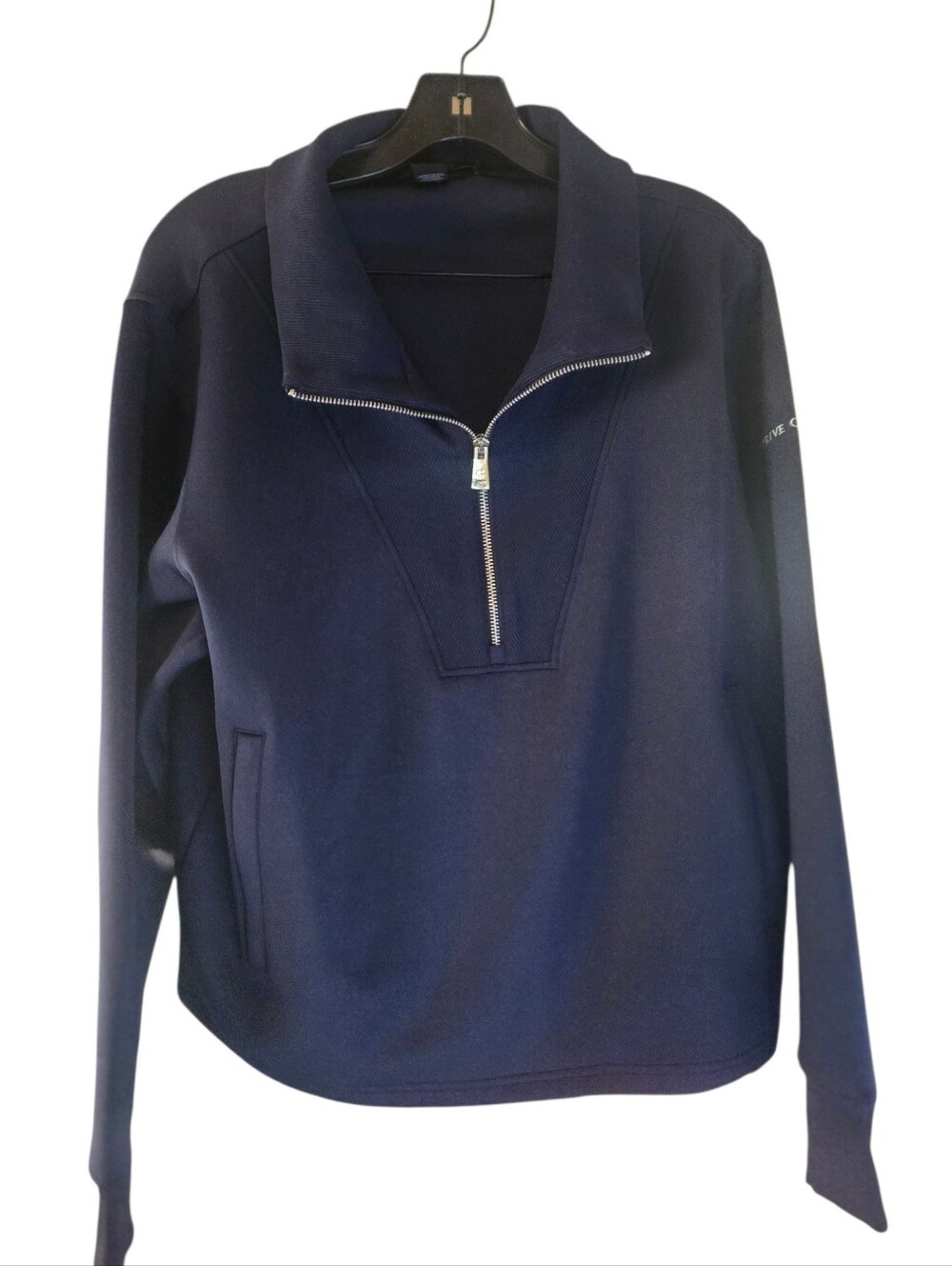Greyson, Navy Half-Zip Pullover Sweater